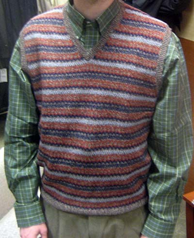 Andrew Campbell, assistant store manager at Jos. A. Bank in downtown Washington D.C., sports this attire for educators. Newsline photo by Alan J. McCombs