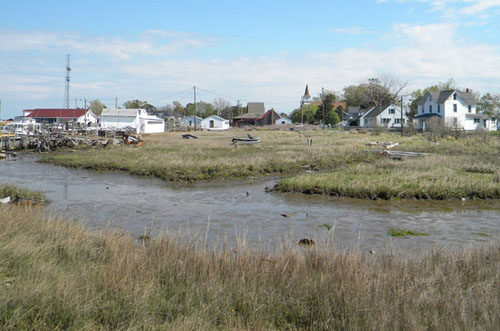 Shorelines at the town of Ewell.